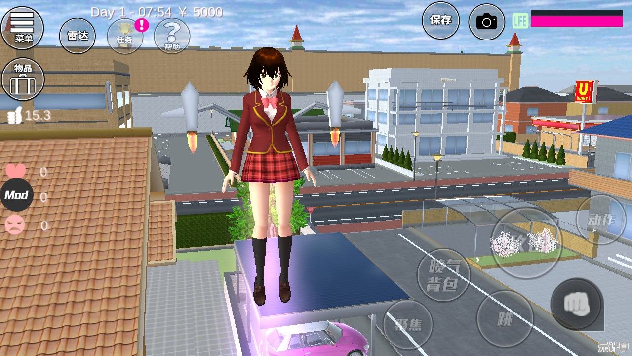 还在找高自由度校园模拟游戏？樱花校园SAKURA英文版原版SAKURA SchoolSimulator不试试吗？