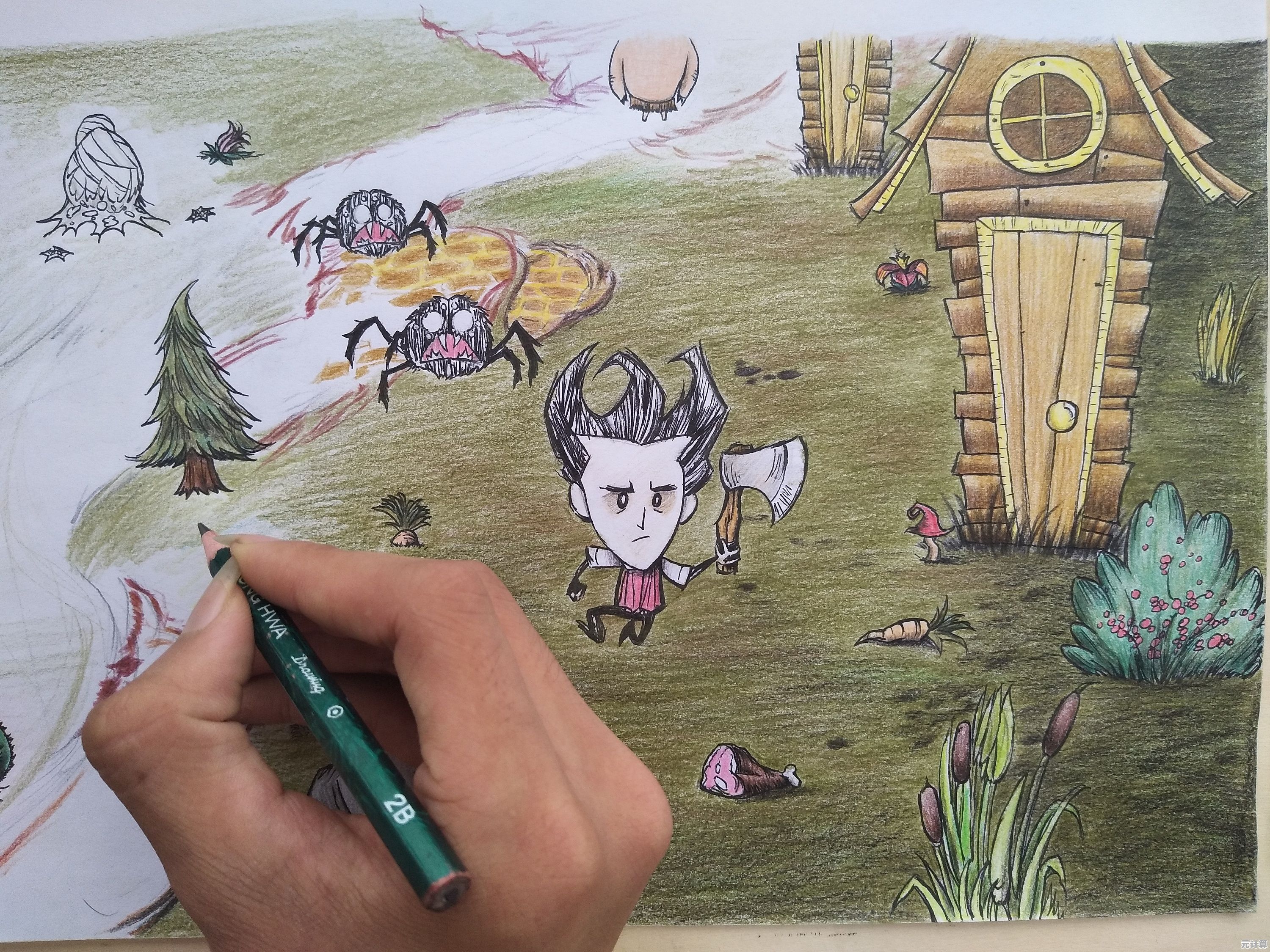 饥困荒野正版手绘画风打动你了吗?快来体验独特生存乐趣! 饥困荒野正版手绘画风打动你了吗?快来体验独特生存乐趣!